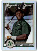 2023 Topps Legends of the Game Rickey Henderson #LG-12 front