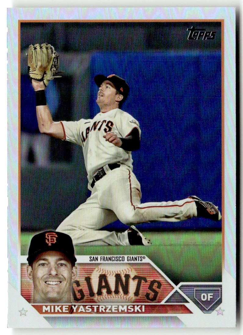 2023 Topps Mike Yastrzemski [Rainbow Foil] #98 front