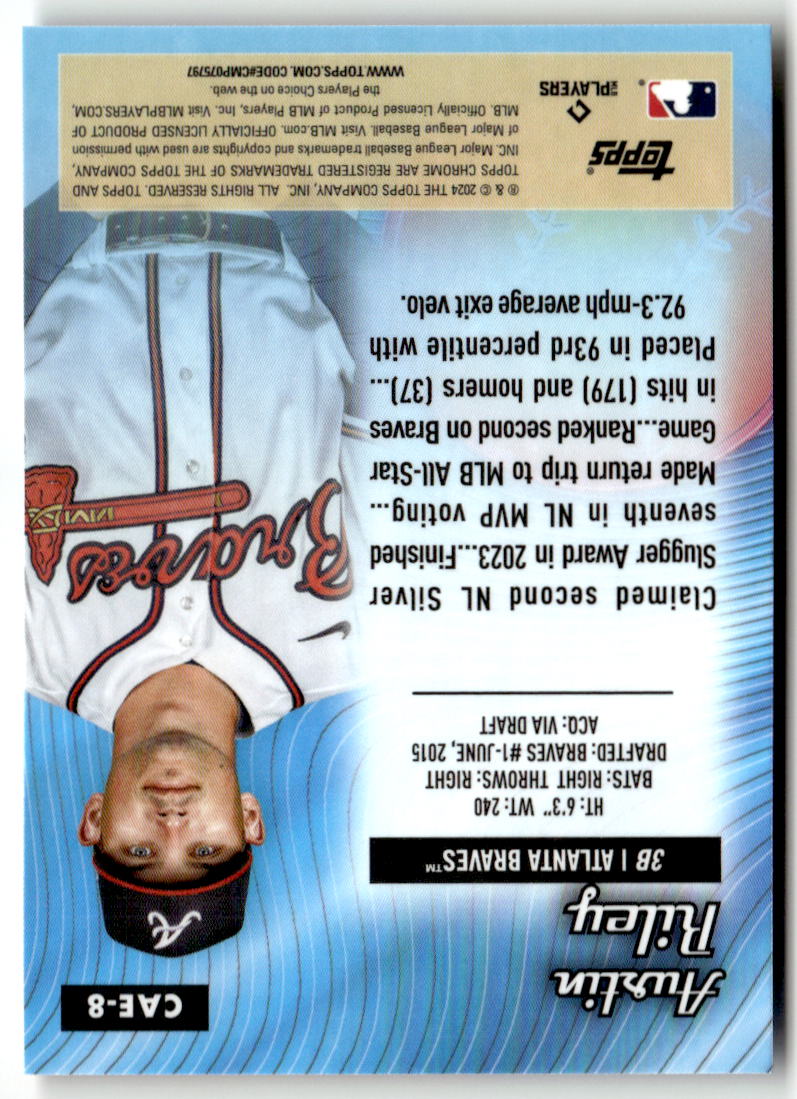 2024 Topps Chrome All Etch Austin Riley #CAE-8 back