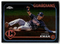 2024 Topps Chrome Steven Kwan #30 (RC) front