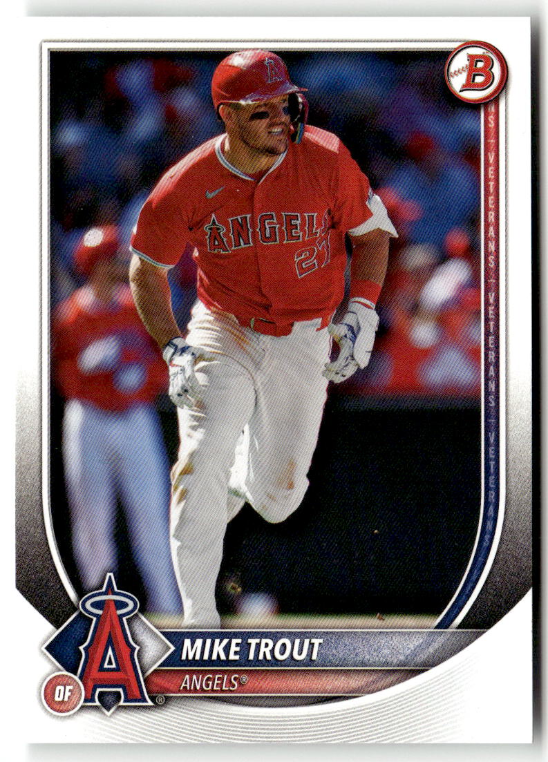2025 Bowman Mike Trout #1 front