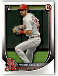 2025 Bowman Thomas Saggese #57 (RC) front