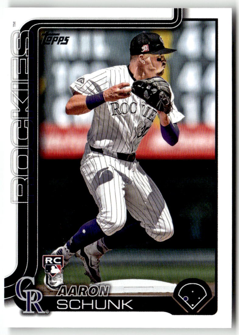 2025 Topps Aaron Schunk #196 (RC) front