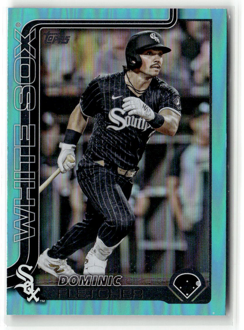 2025 Topps Series 2 Dominic Fletcher [Aqua Holo Foil] #496 front