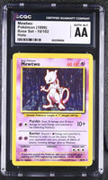 1999 POKEMON BASE SET UNLIMITED #10 MEWTWO-HOLO CGC AUTHENTIC ALTERED