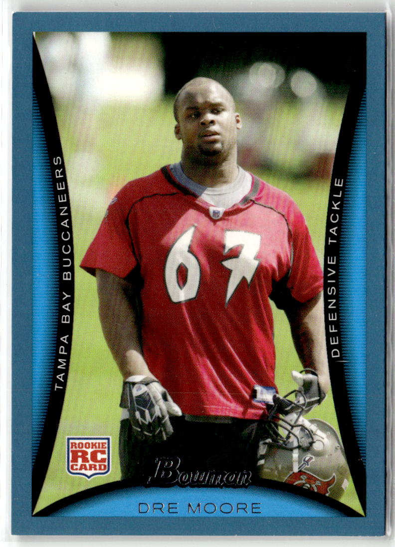 2008 Bowman Dre Moore [Blue] #232 front