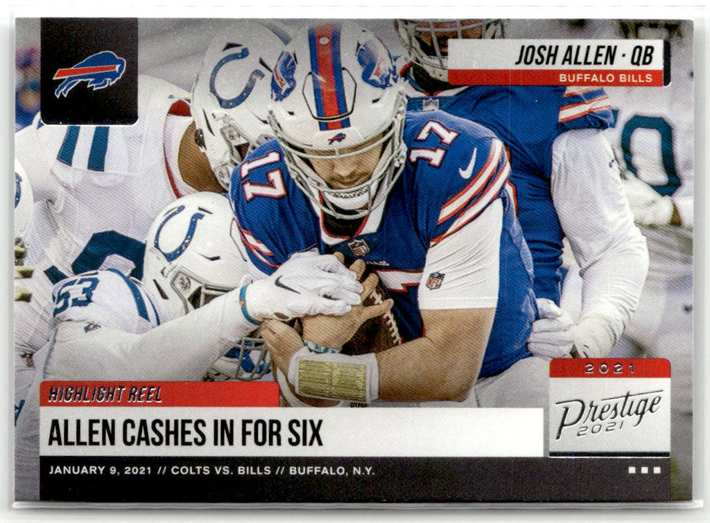 2021 Panini Prestige Highlight Reel Josh Allen #HR-JA front