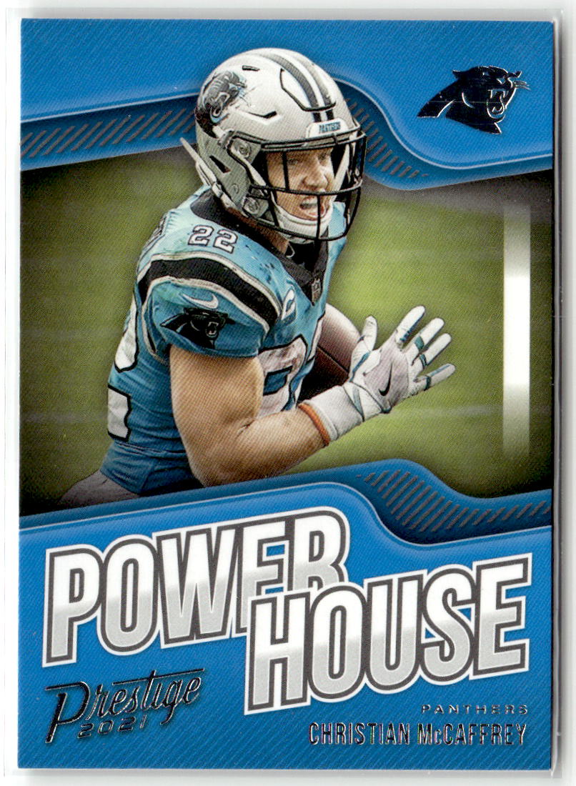 2021 Panini Prestige Power House Christian McCaffrey #PH-CM front
