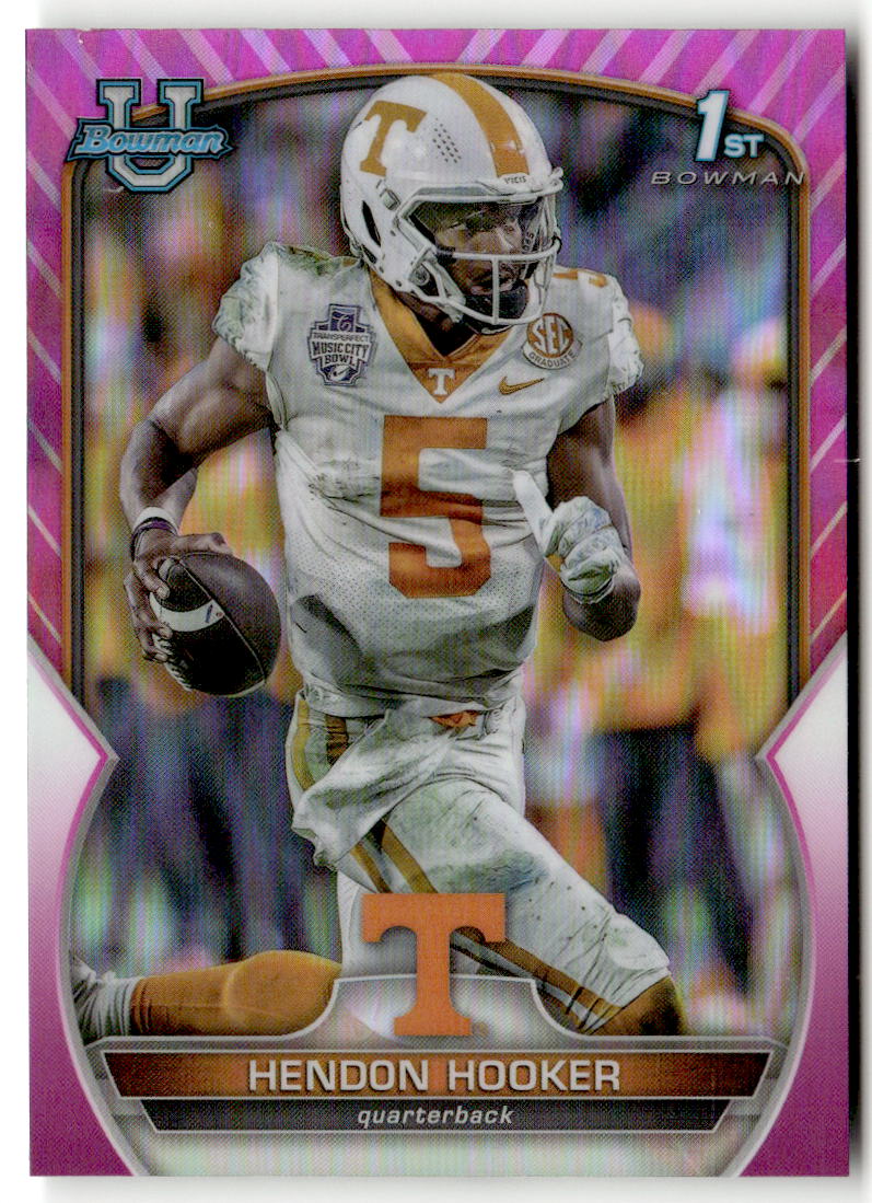 2022 Bowman Chrome University Hendon Hooker [Pink] #21 front