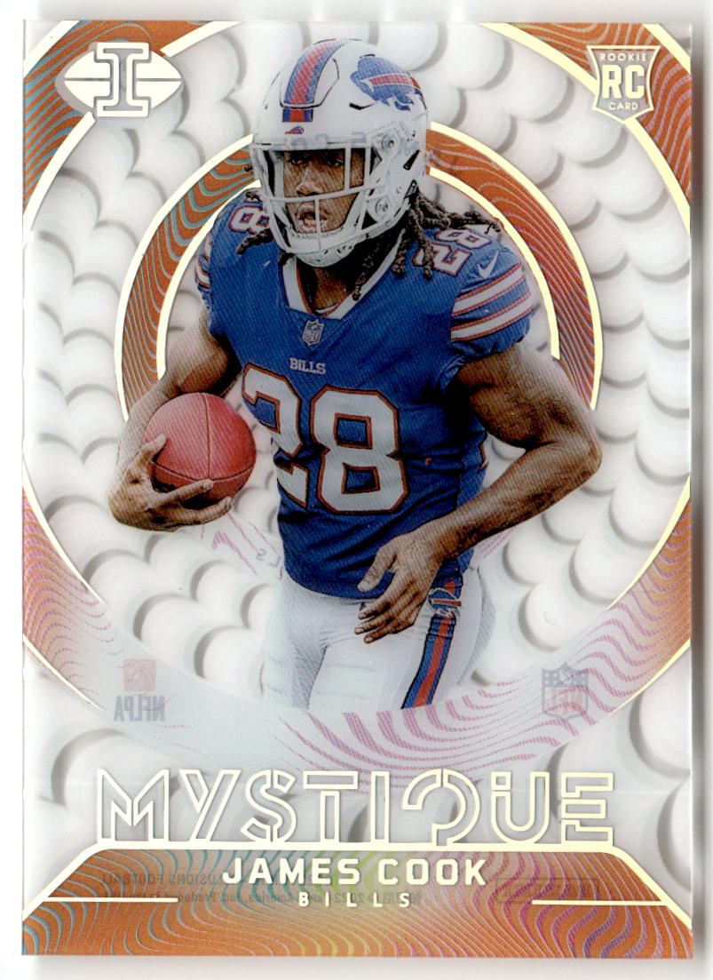 2022 Panini Illusions Mystique James Cook #M-19 (RC) front