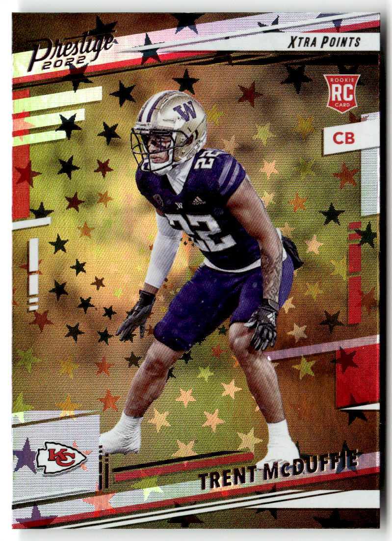 2022 Panini Prestige Trent McDuffie [Astral] #334 front