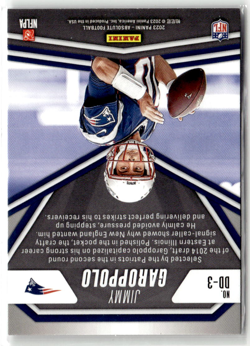 2023 Panini Absolute Draft Diamonds Jimmy Garoppolo #DD-3 back