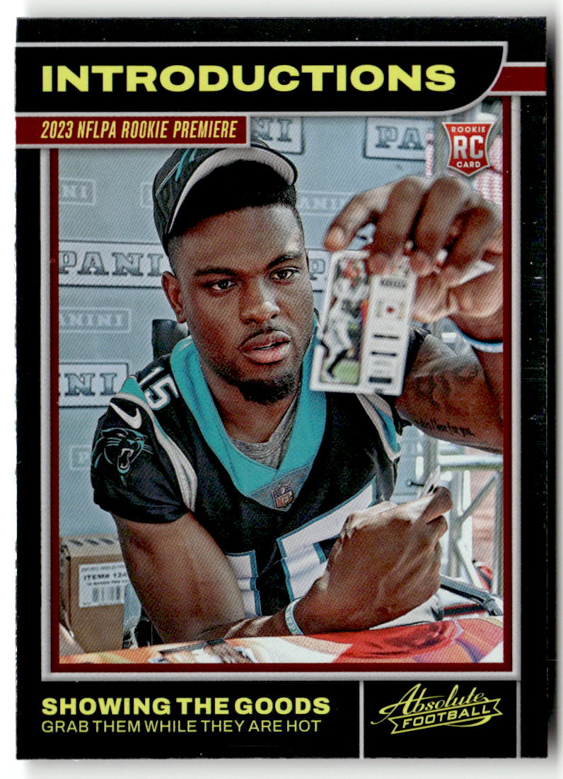 2023 Panini Absolute Introductions Jonathan Mingo #5 (RC) front