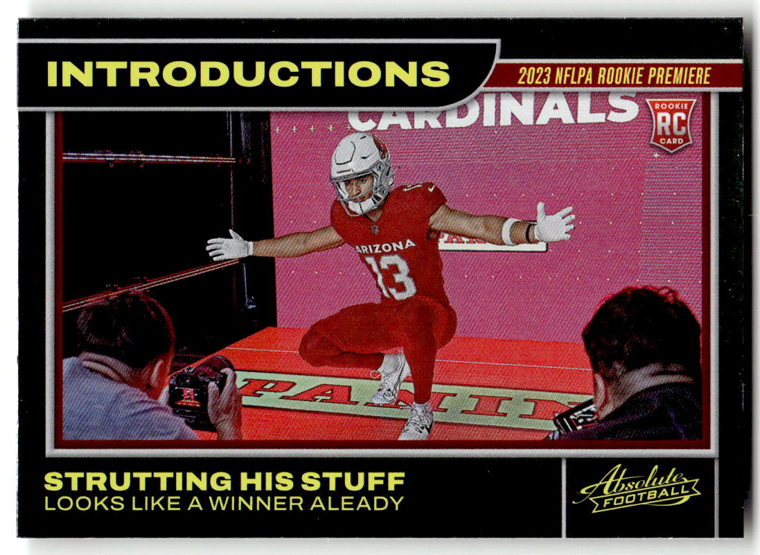 2023 Panini Absolute Introductions Michael Wilson #13 (RC) front