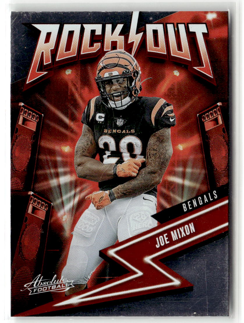2023 Panini Absolute Rock Out Joe Mixon #18 front