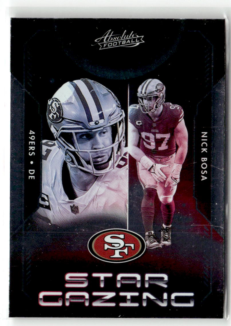 2023 Panini Absolute Star Gazing Nick Bosa #SG-20 front