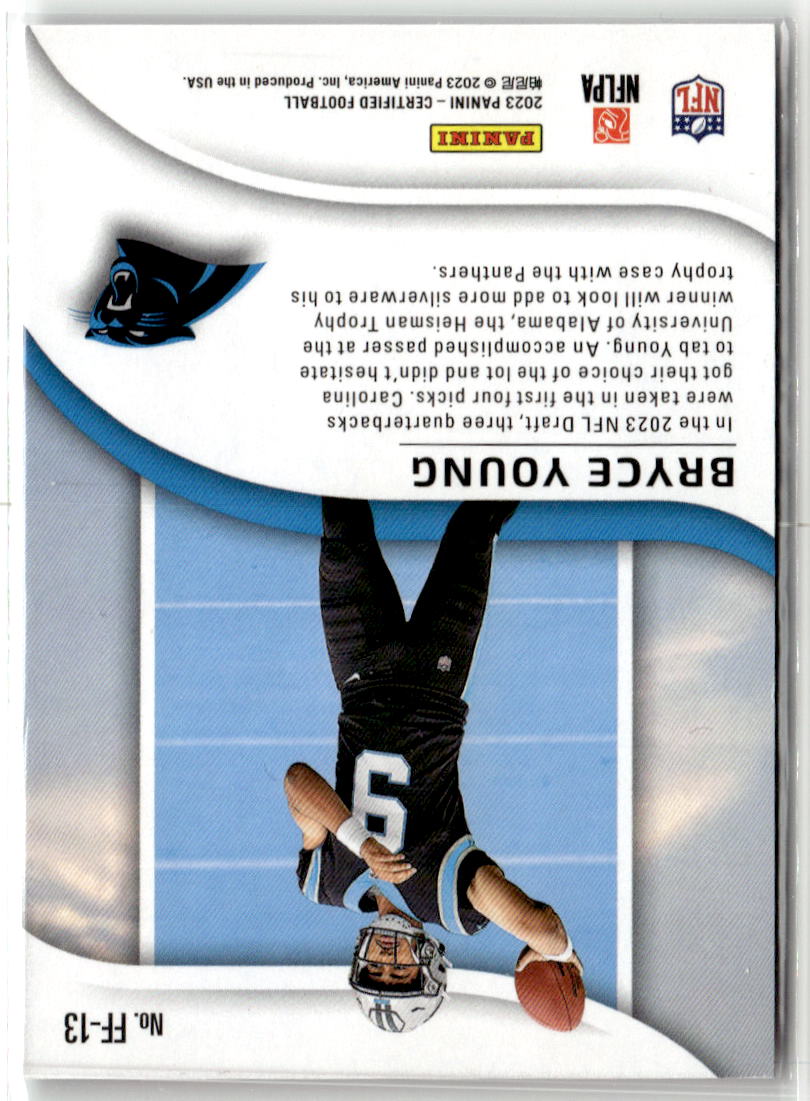 2023 Panini Certified Franchise Foundations Bryce Young [Orange] #FF-13 back