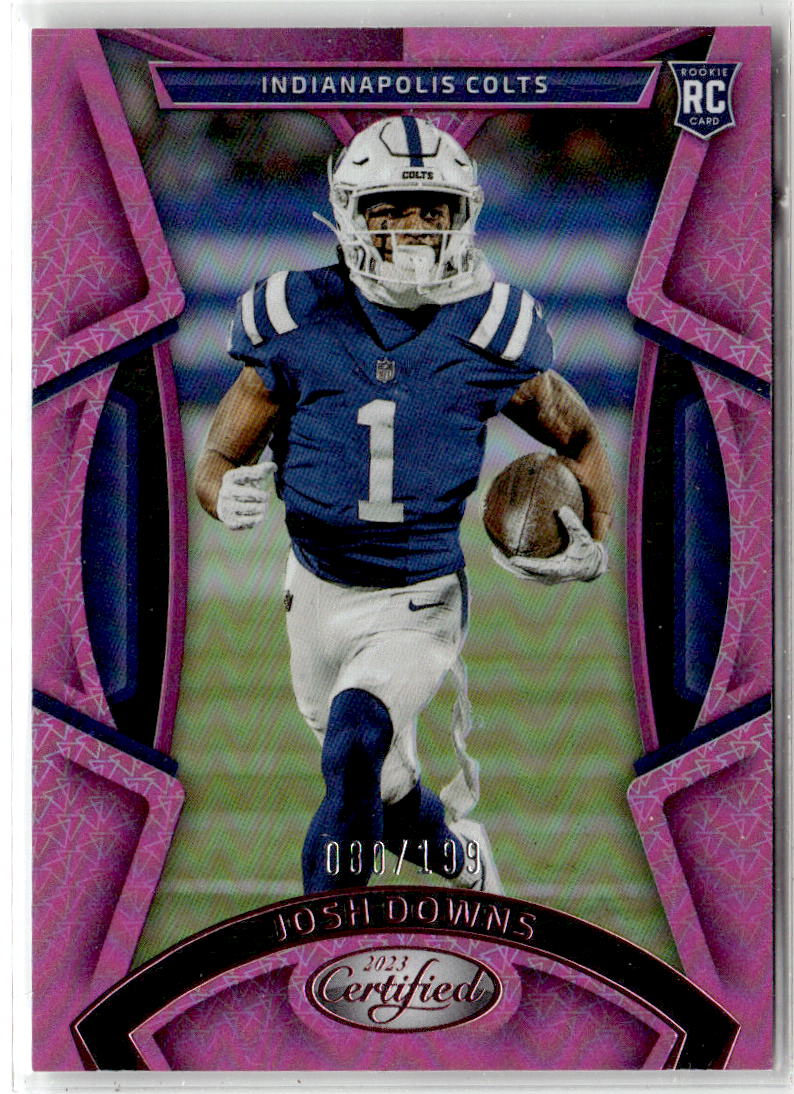 2023 Panini Certified Josh Downs [Pink] #133 front
