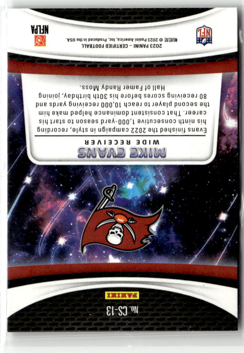 2023 Panini Certified Stars Mike Evans #CS-13 back