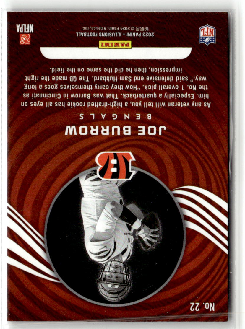 2023 Panini Illusions Joe Burrow #22 back