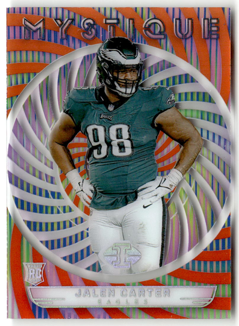 2023 Panini Illusions Mystique Jalen Carter [Orange] #14 front