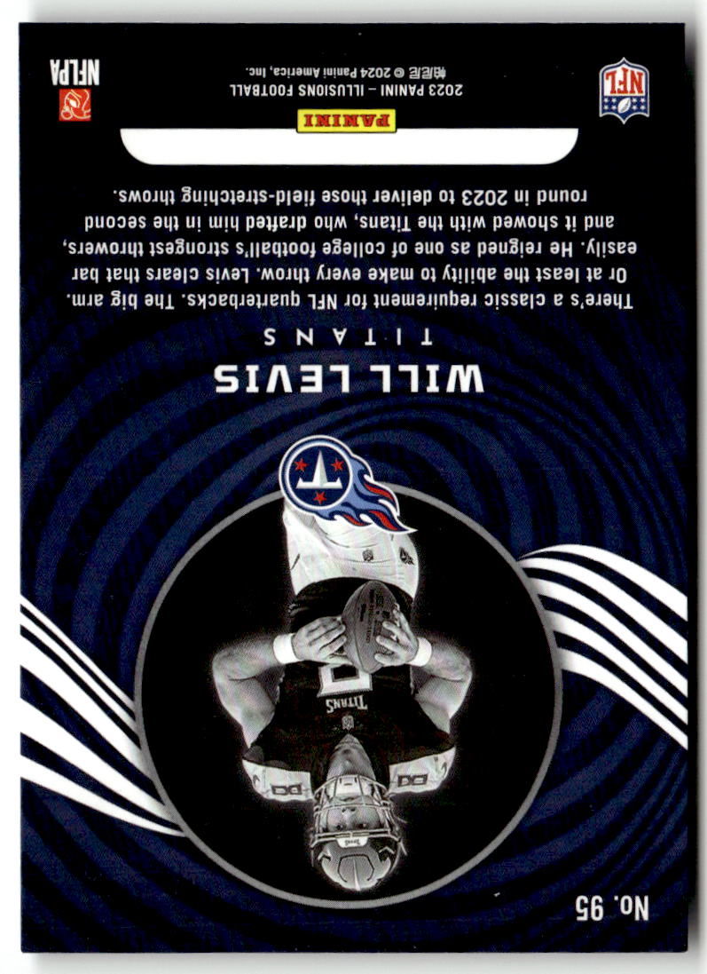 2023 Panini Illusions Will Levis #95 (RC) back