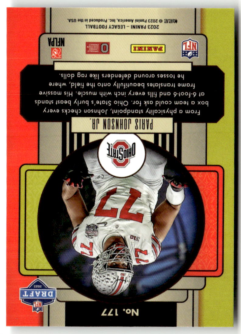 2023 Panini Legacy Paris Johnson Jr. [Premium Silver] #177
