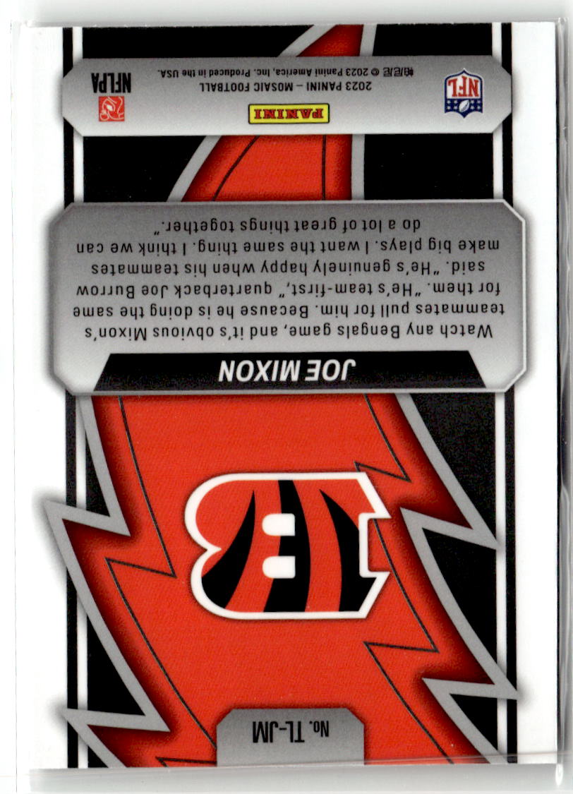 2023 Panini Mosaic Thunder Lane Joe Mixon #TL-JM back