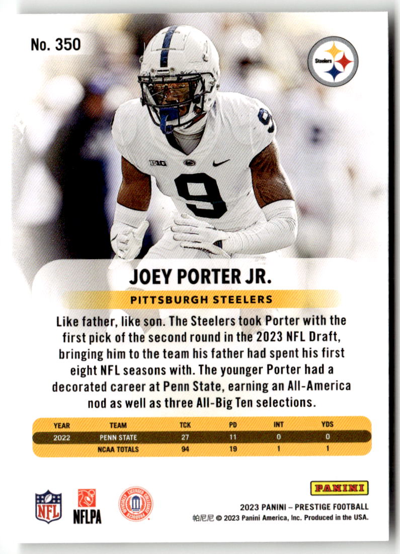 2023 Panini Prestige Joey Porter Jr. #350 (RC)