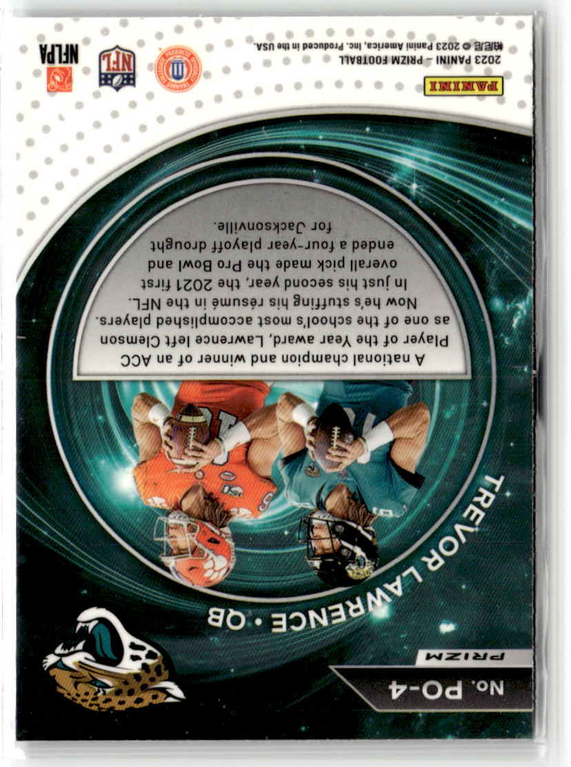 2023 Panini Prizm Portals Trevor Lawrence [Prizms Green] #PO-4 back
