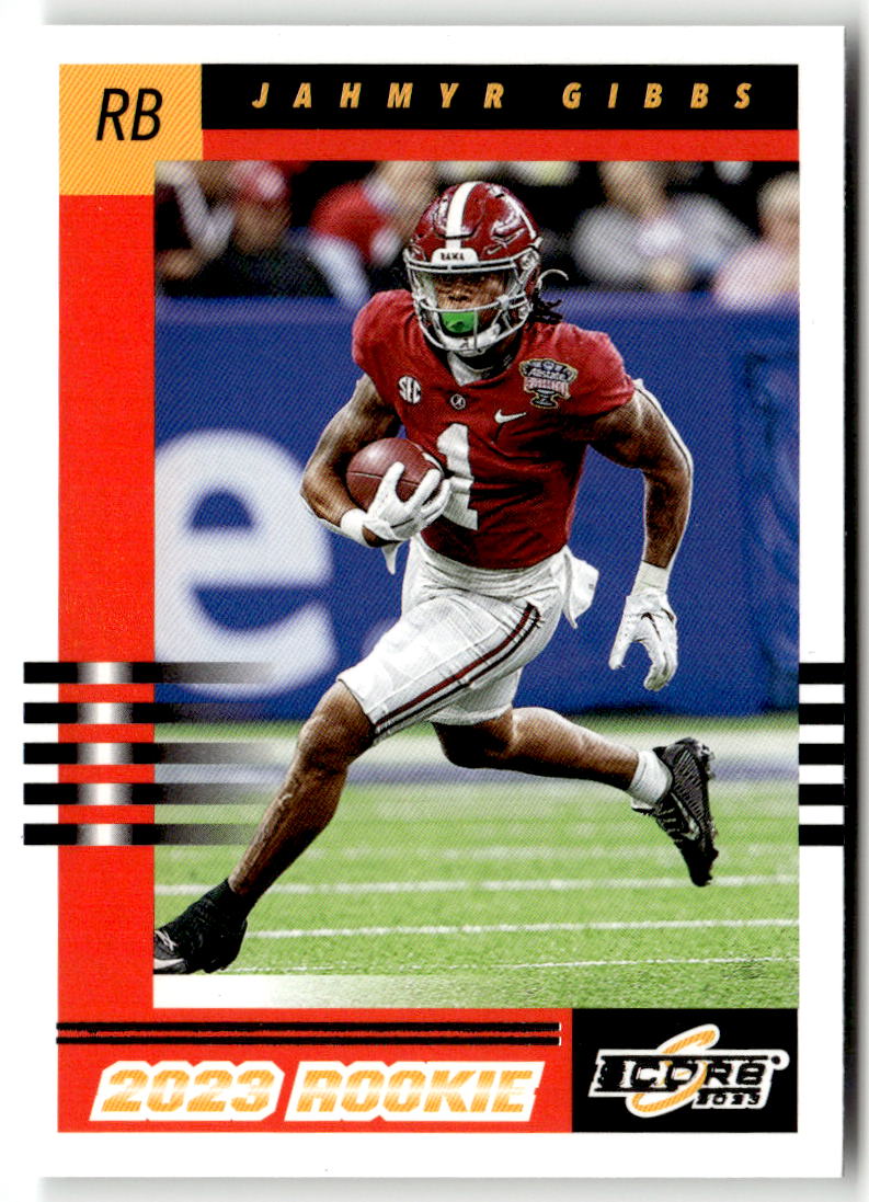2023 Panini Score 2003 Throwback Rookies Jahmyr Gibbs #9 (RC) front