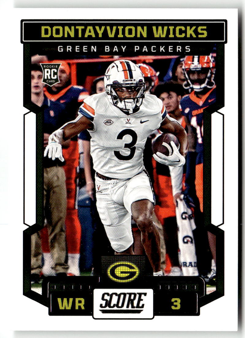 2023 Panini Score Dontayvion Wicks #358 (RC) front