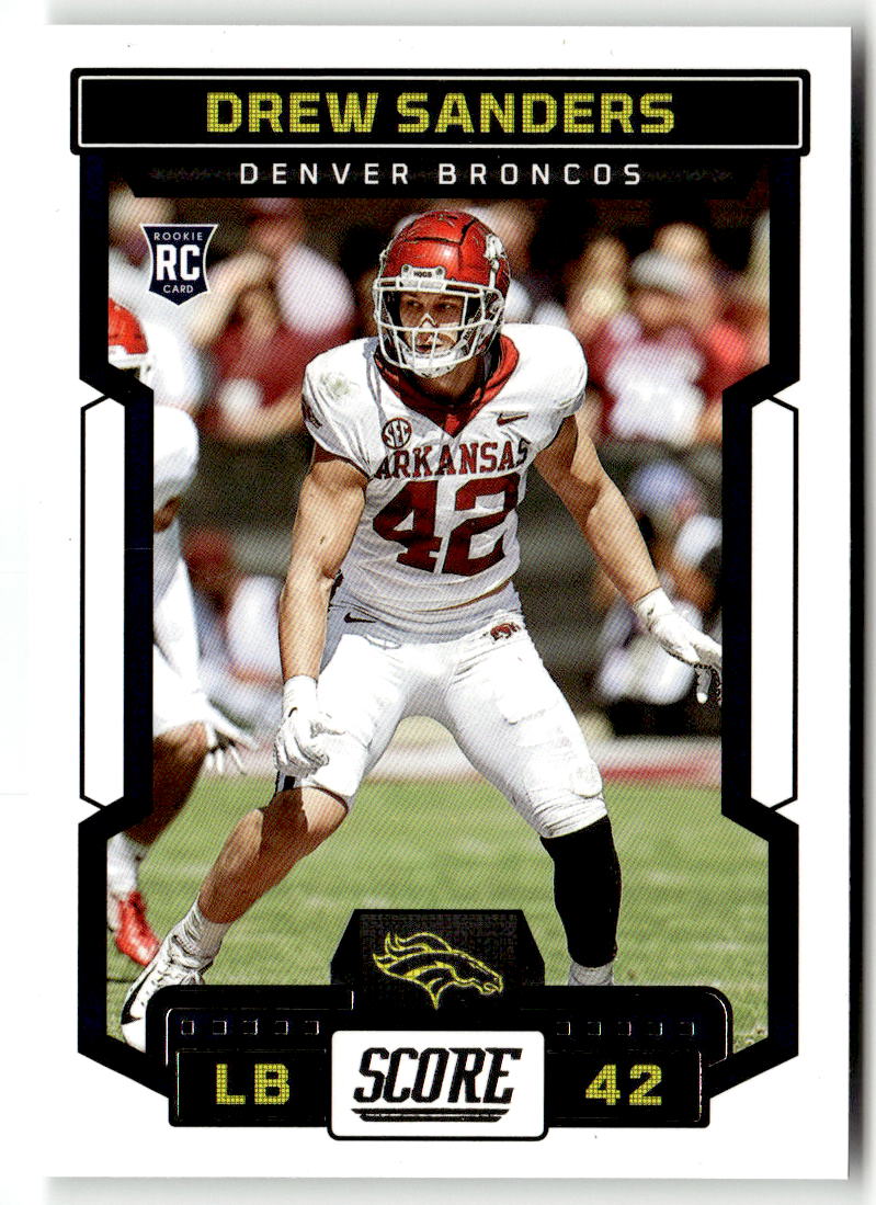 2023 Panini Score Drew Sanders #377 (RC) front