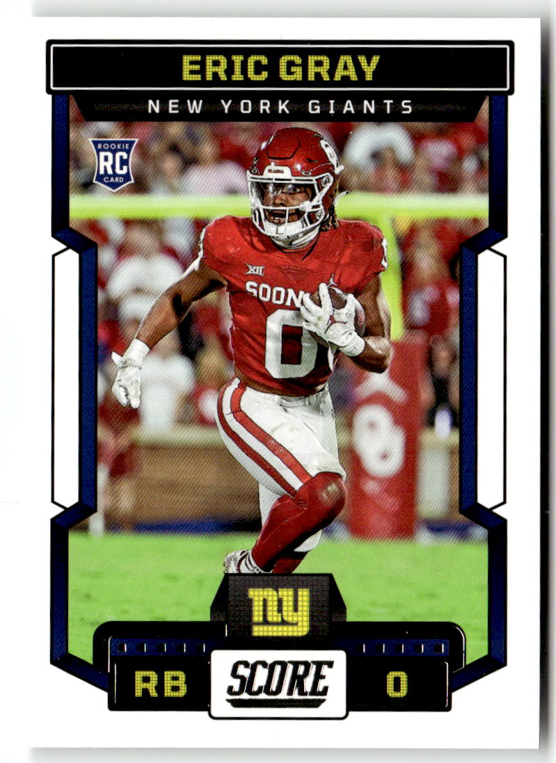 2023 Panini Score Eric Gray #332 (RC) front