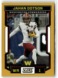 2023 Panini Score Jahan Dotson [Gold] #256 front