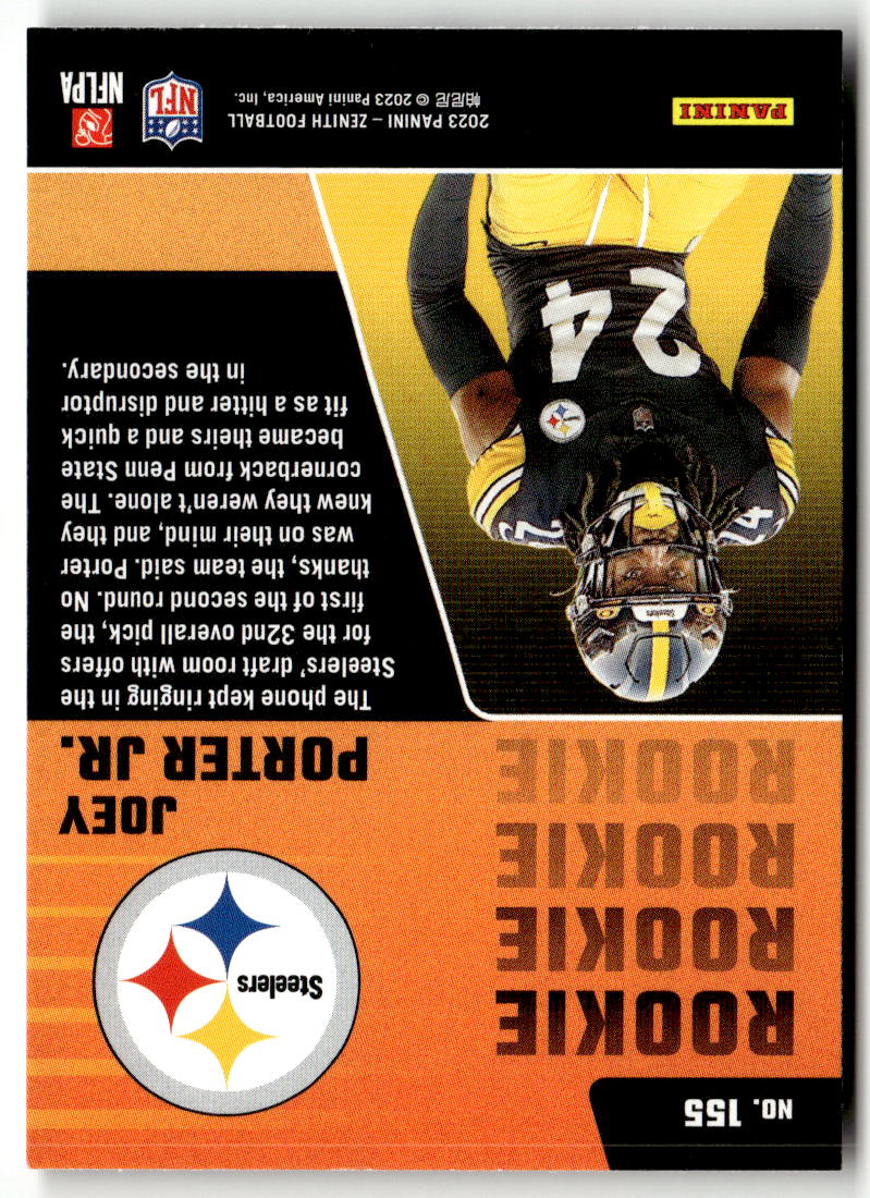 2023 Panini Score Joey Porter Jr. #382 (RC) back