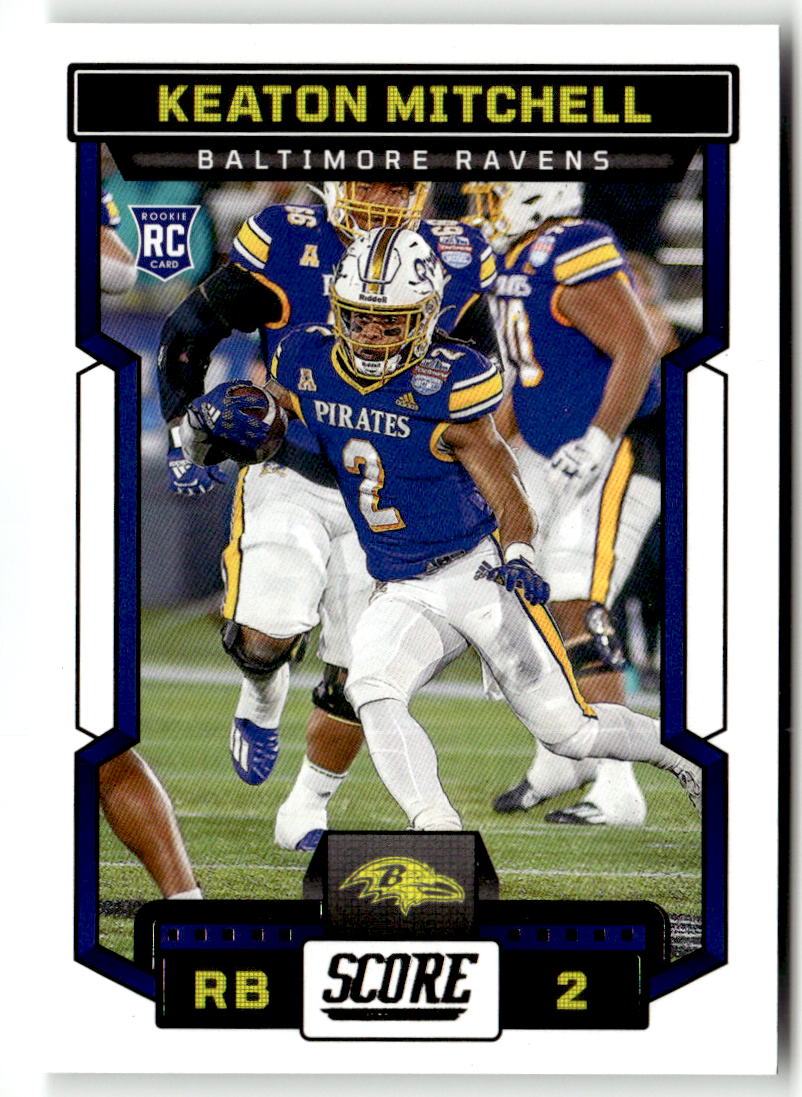 2023 Panini Score Keaton Mitchell #334 (RC)