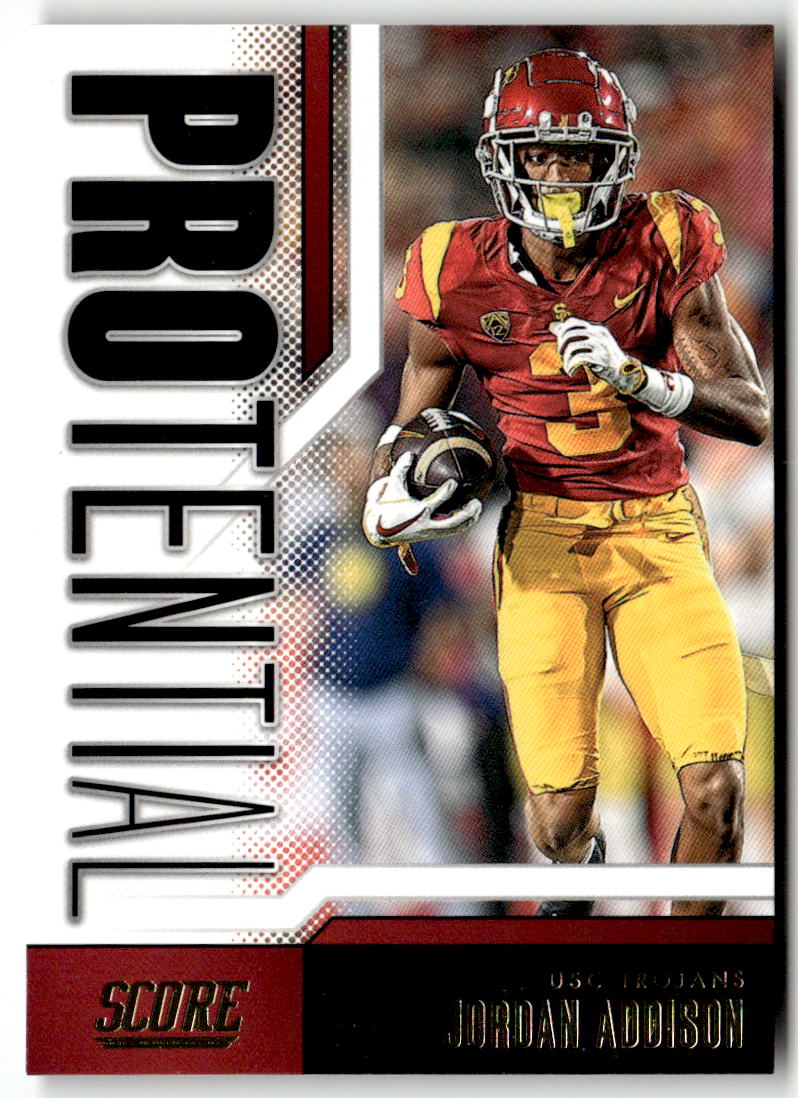 2023 Panini Score Protential Jordan Addison #9 front