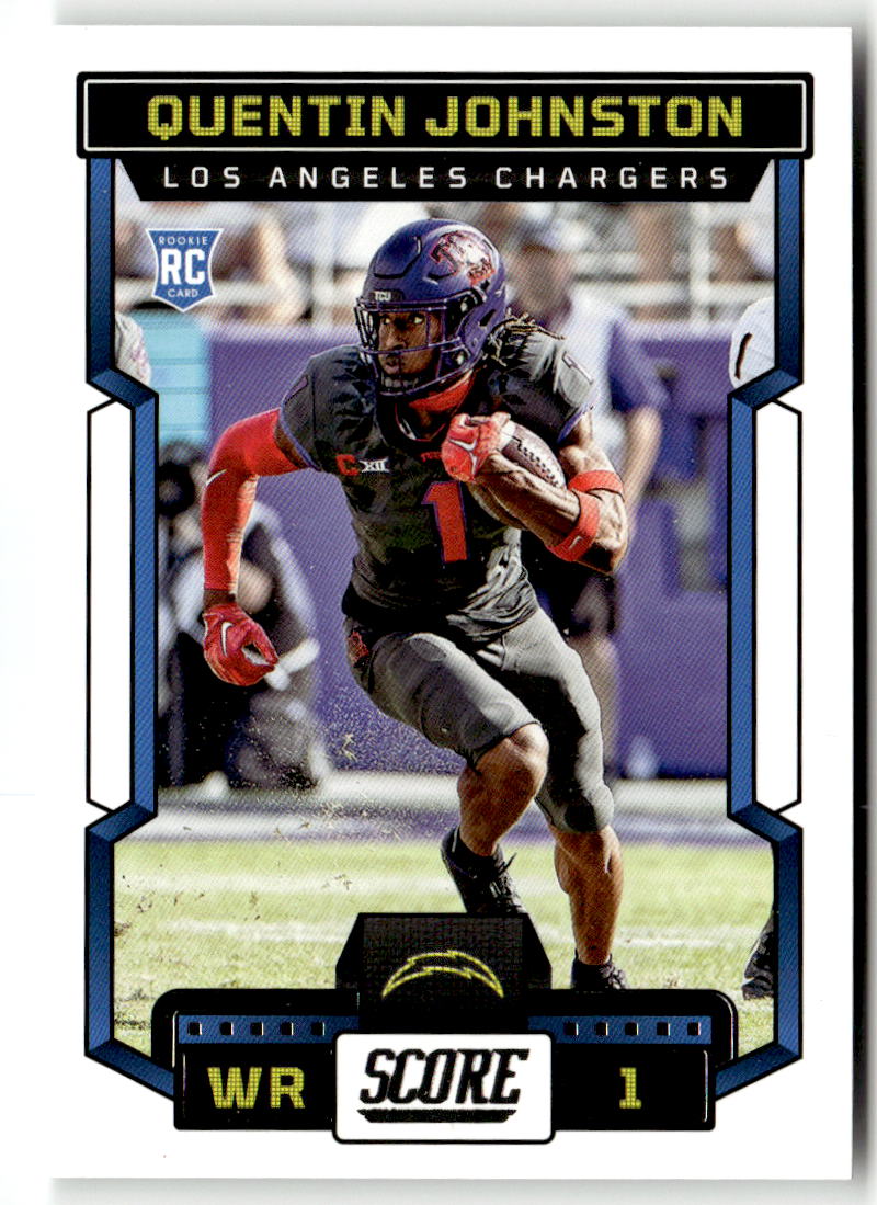 2023 Panini Score Quentin Johnston #345 (RC) front