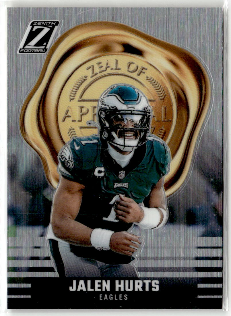 2023 Panini Zenith Zeal of Approval Jalen Hurts #2 front