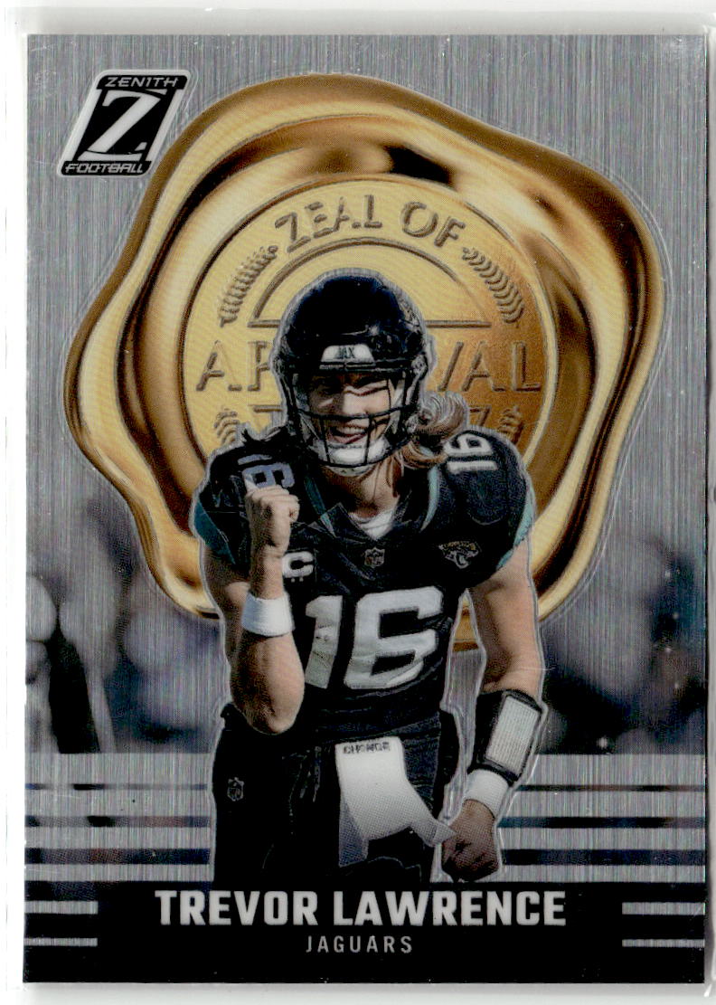 2023 Panini Zenith Zeal of Approval Trevor Lawrence #10 front