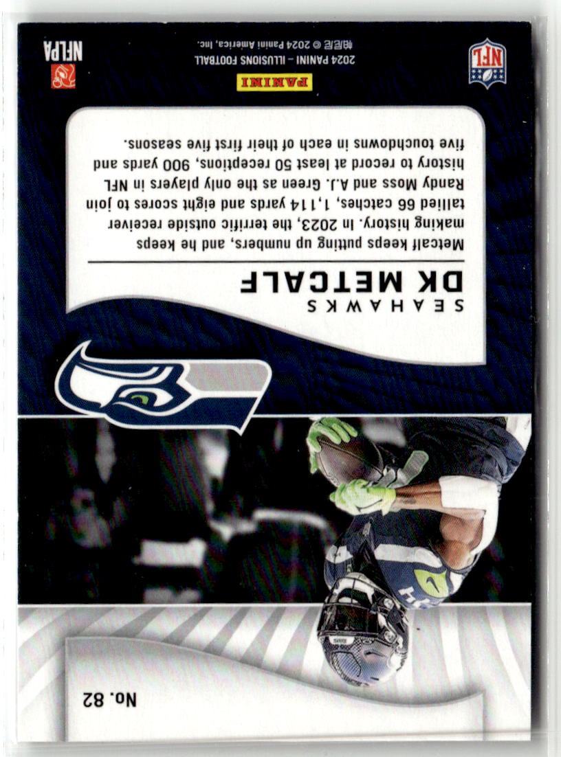 2024 Panini Illusions DK Metcalf #82 back