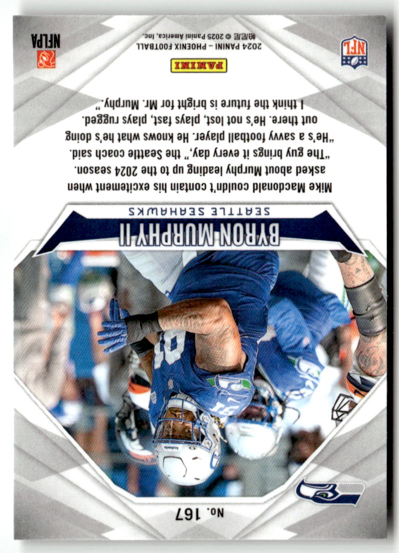 2024 Panini Phoenix Byron Murphy II #167 (RC) back