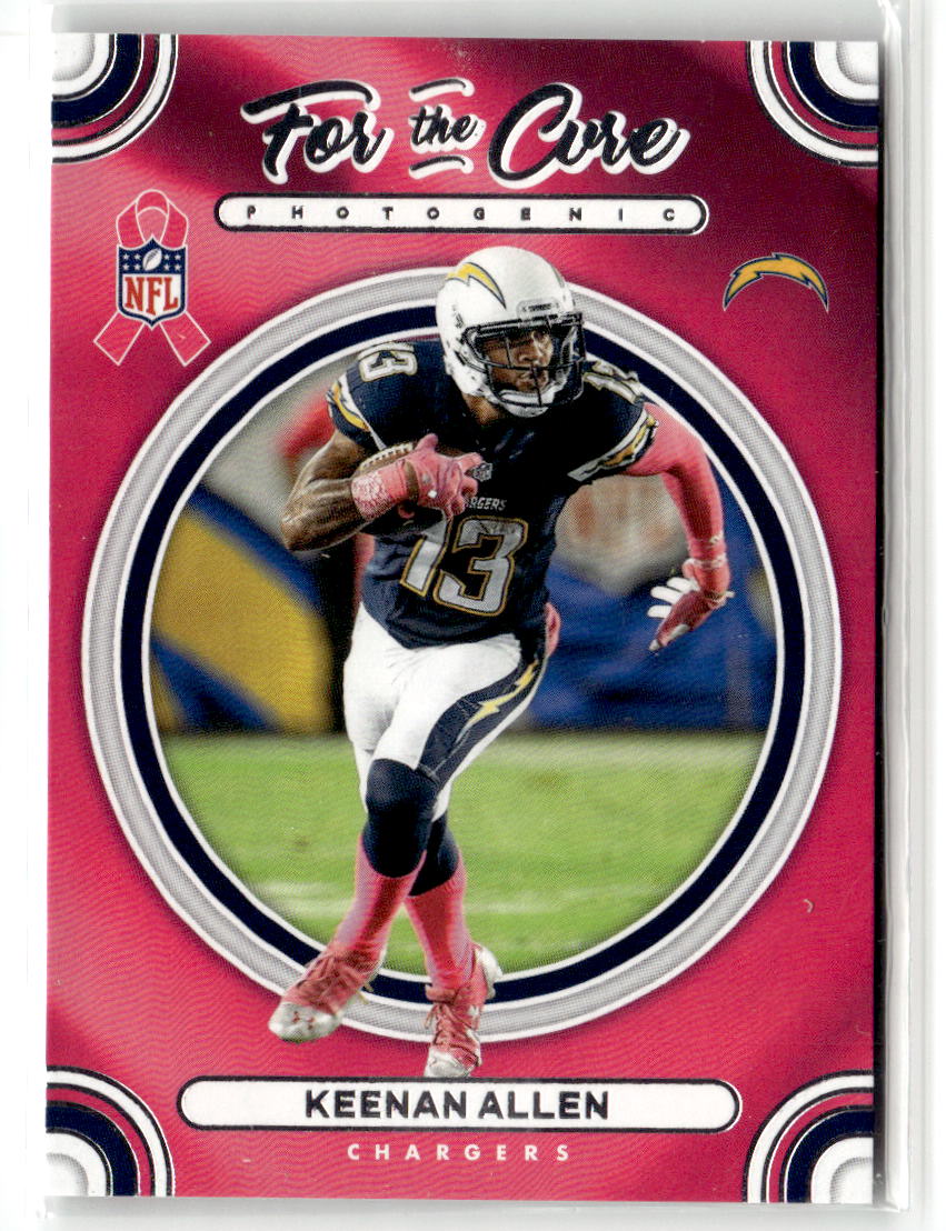 2024 Panini Photogenic For the Cure Keenan Allen #FTC-KAL front