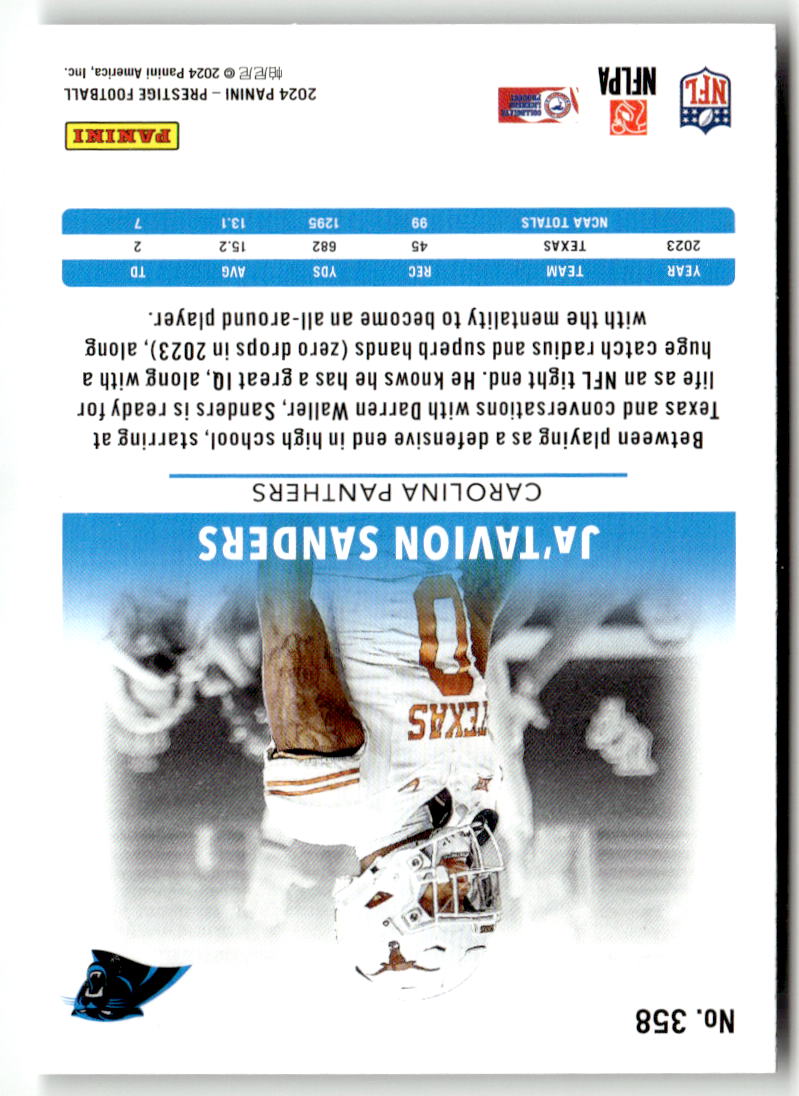 2024 Panini Prestige Ja'Tavion Sanders [Diamond Xtra Points] #358