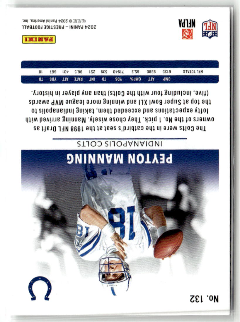 2024 Panini Prestige Peyton Manning #132 back