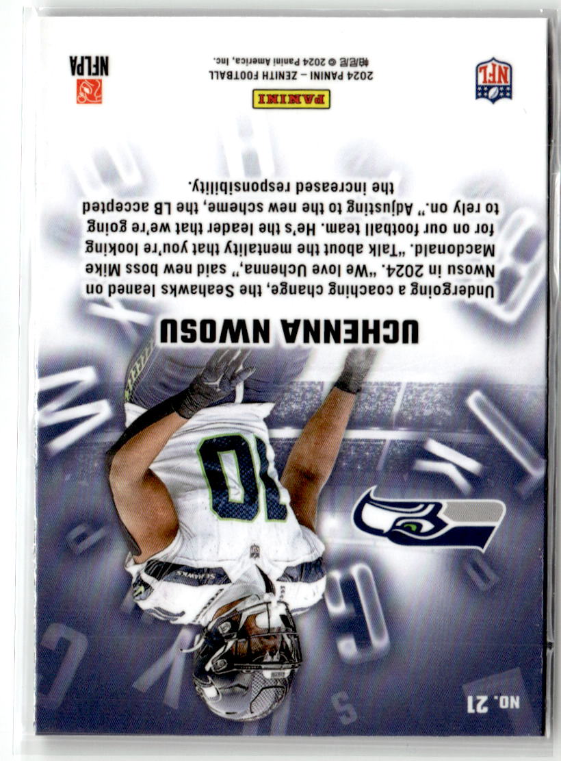 2024 Panini Zenith A to Z Uchenna Nwosu #21 back