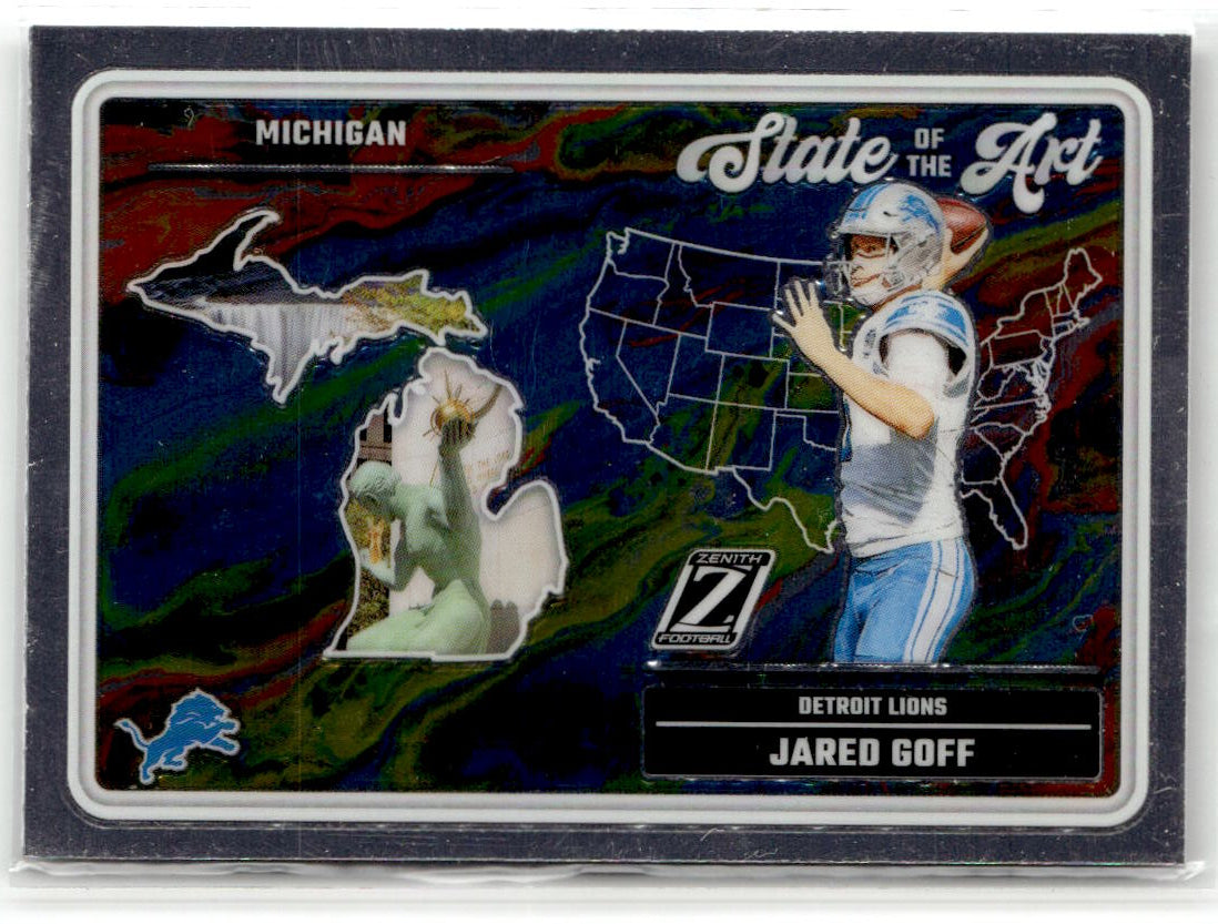 2024 Panini Zenith State of the Art Jared Goff #6 front