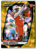 2025 Panini Prizm Draft Picks Andres Borregales [Gold Ice] #56 front