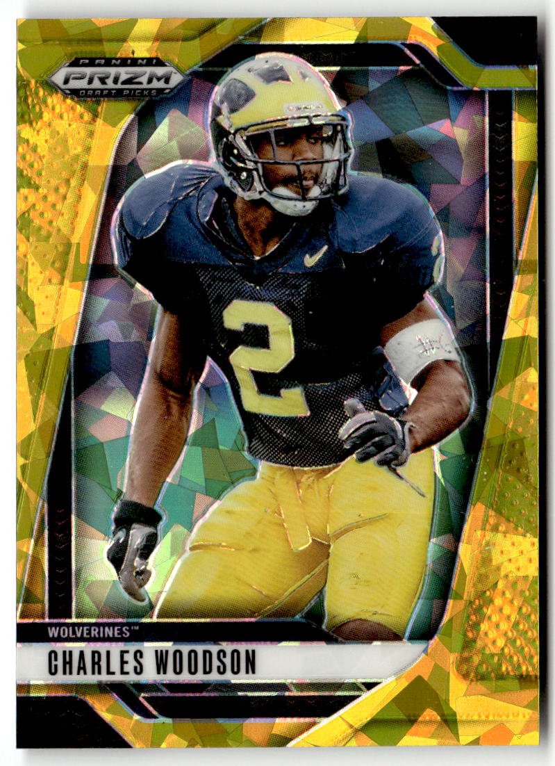 2025 Panini Prizm Draft Picks Charles Woodson [Gold Ice] #183 front